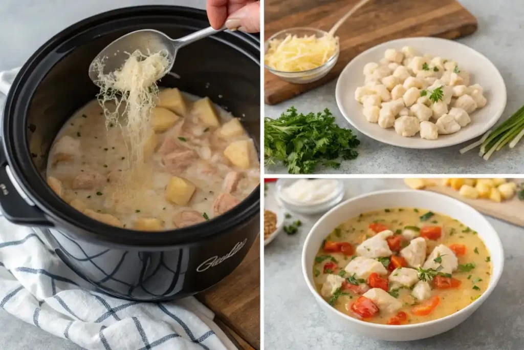 Diabetic crockpot recipes gnocchi and chicken
Step-by-step process for making diabetic crockpot gnocchi and chicken