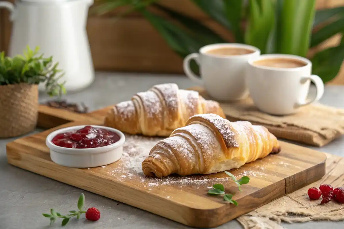 gipfeli recipe Golden, flaky Swiss gipfeli pastries with jam and coffee