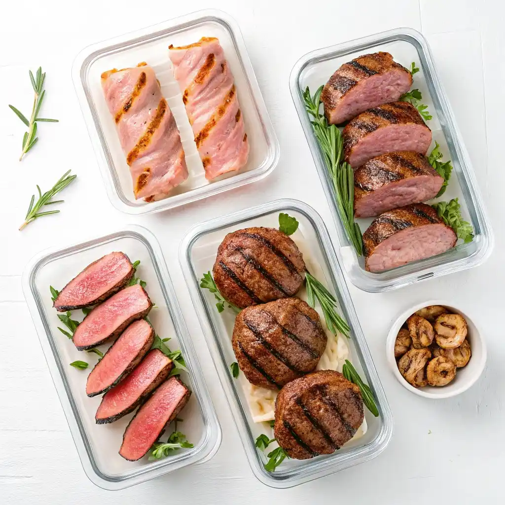 15 Delicious and Simple Carnivore Diet Recipes to Transform Your Health 2 15 Delicious and Simple Carnivore Diet Recipes to Transform Your Health Carnivore diet meal prep containers with steak, chicken and ground beef