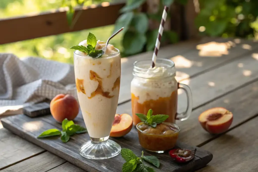 Peach-Basil Cream Soda Float A Refreshing Summer Treat with Adult & Family-Friendly Versions 3 Peach-Basil Cream Soda Float A Refreshing Summer Treat with Adult & Family-Friendly Versions peach-basil-cream-soda-float-serving